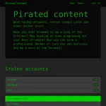 Pirated content