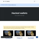Hacked LTC Wallets shop