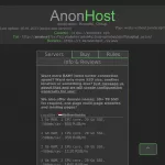AnonHost | Anonymous Hosting