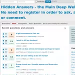 Hidden Answers - The Main Deep Web Forum
